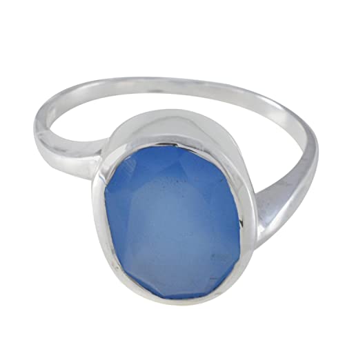 Bague de mariage en argent et pierre précieuse pour un cadeau unique