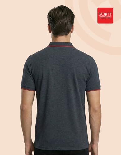 Image of Scott International Cotton Polo T Shirt | Collar Tshirts | Half Sleeves Plain T Shirt | T-Shirt |Tshirt for Men Stylish | Men's Tshirt