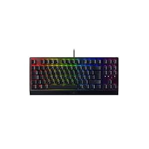 Razer BlackWidow V3 Tenkeyless (Green Switch) – Mechanische Gaming-Tastatur ohne Ziffernblock (Klickende Mechanische Switches, Kompakt, Voll Programmierbare Tasten) QWERTZ DE-Layout | Schwarz