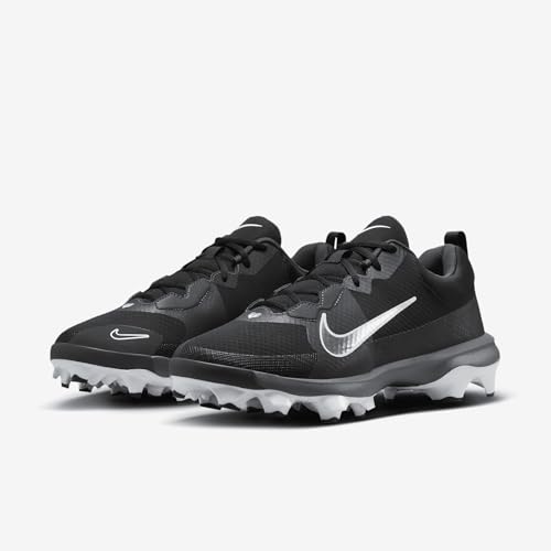 Image of Nike Force Trout 9 Pro MCS Baseball Cleats (FB2908-001, Black /White-Anthracite-Cool Grey)