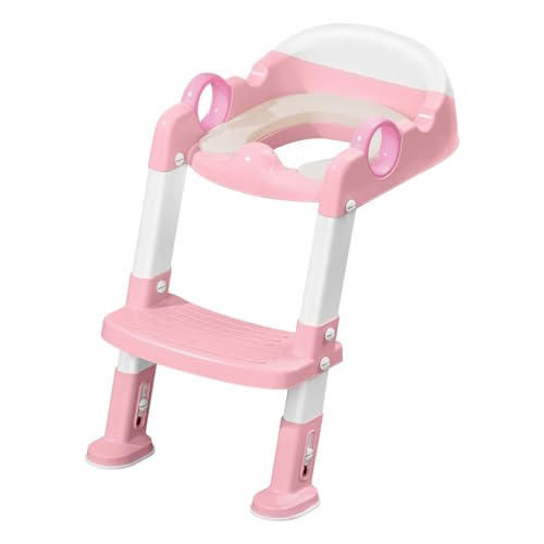 トイレトレーニングシート - トレーニング用のポータブル折りたたみ式便座, キッズの便座 | 34.5x13.5x39cm 家庭と旅行用の快適なハンドルデザインを備えた小便器のトゥールトイレチェアスツール
