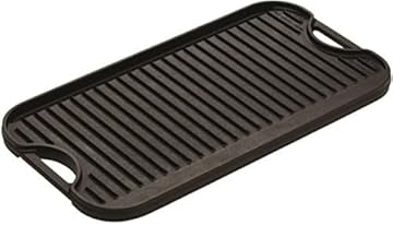 cast iron griddle on electric stove