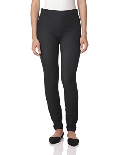 No Nonsense Women's Stretch Denim Leggings with Pockets