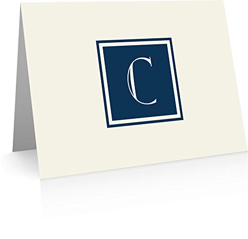 Image of Monogram Stationery Note Cards - Monogram Thank You Cards (C)