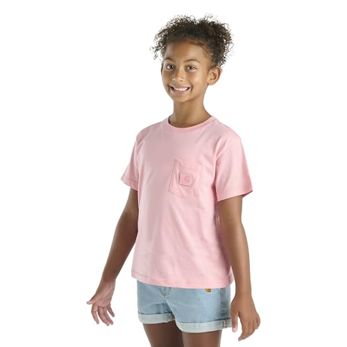 Image of Carhartt Kid's CA7109 Short-Sleeve Tonal Patch Pocket T-Shirt - Girls