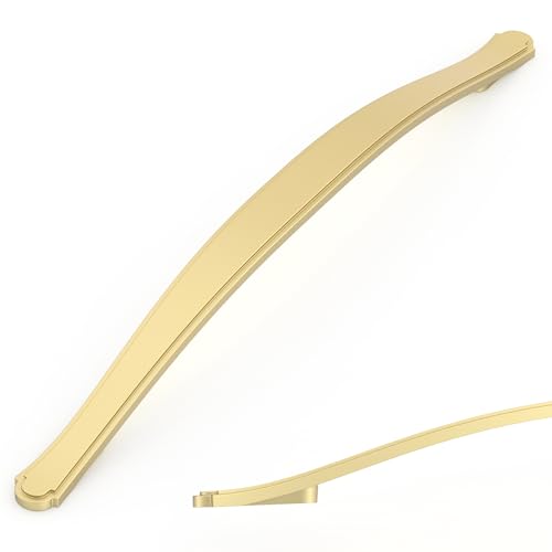 Image of Asidrama 10 Pack 7.5 Inch(192mm) Brushed Gold Cabinet Pulls: Classic Kitchen Cabinet Hardware for Cupboard Drawer Pulls 2792