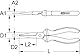 KS Tools 115.1316 Flachzange, 165mm