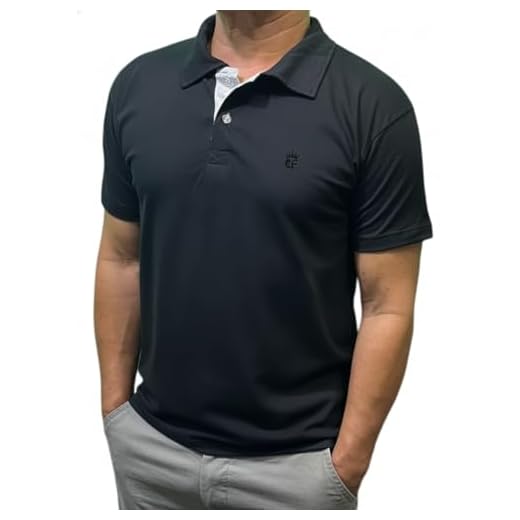 Kit 5 Camisa Gola Polo Masculina Slim Fit Casual Esporte Algodão toqref (BR, Alfa, P, Regular, Preto)