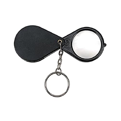 Tactix Magnifying Glass 4X Magnifying Power Handheld Folding Pocket Magnifier Optical Glass Lens Swing-Away Protective Case For Precision Viewing- 545263