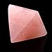 1.5inch Natural Rose quartz Pyramid Carved Chakra Healing Crystal Reiki Stone Top Quality Gemstone Radiation Deflection Home Decor Gift Decoration Crafts (Rose quartz)