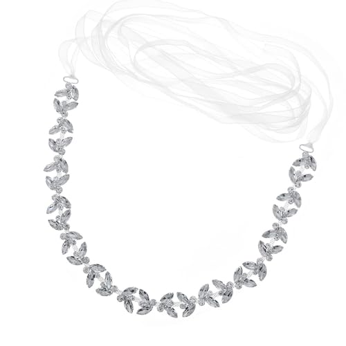 Rhinestones Bridal Belt Wedding Dresses Waistband Fashion Adjustable Waist Belt for Stylish Jeans Attires