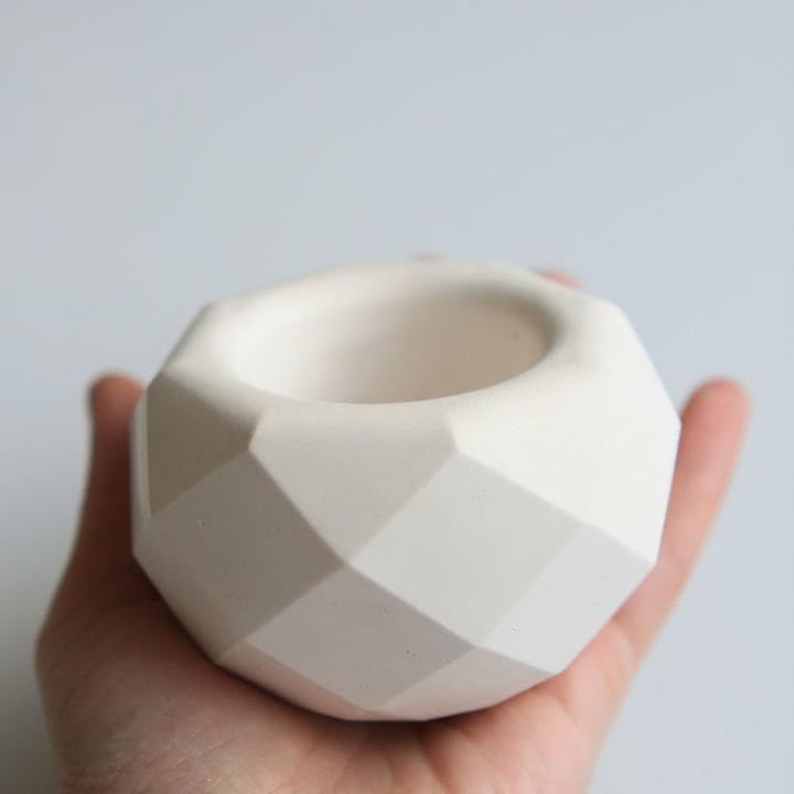 Miniatura 5 de Molde de resina de silicona, molde para maceta, plantas suculentas DIY, jarrón, cemento, arcilla, moldes de yeso, molde de almacenamiento para