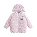 Hello Kitty Sanrio Girls Hooded Puffer Jacket with Ears for Toddler and Big Kids