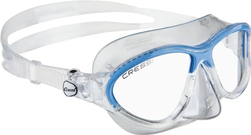 Image of Cressi Kids Comfortable Silicone Mask with Adjustable Strap, for Snorkeling and Pool - for Children 5 to 10 years old - Moon: made in Italy