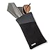 Carson Eyeglass Pouch with Built-in Microfiber Cloth for Eyewear and Sunglasses, Grey (EC-10BKGY)