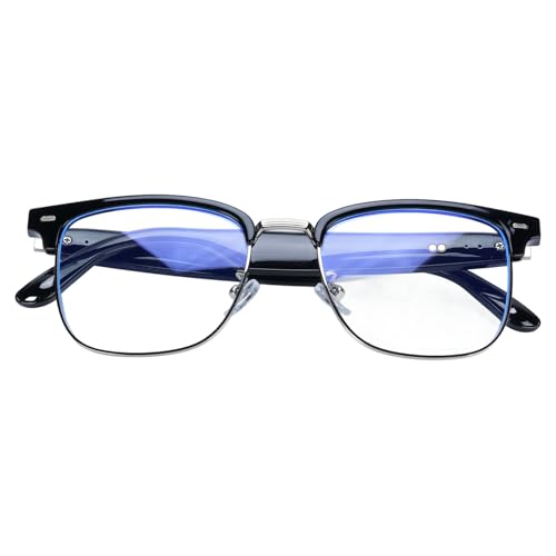 AI Smart Glasses Real Time Translation, Multi Language Video Translation Device Built in Mic Speaker, Anti Blue Light Languages Translator Glasses for Travel Learning Calling