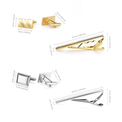 Image of Wynameleri UJOY Cufflinks and Tie Pin Set of 2 Classic Design Fashion Accessories for Men