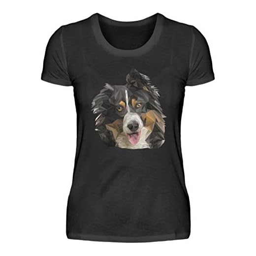 Australian Shepherd polygon hund t-shirt | Hundälskare cool damskjorta