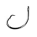 Mustad Demon Perfect Inline Circle Hook 39950NP, 3X Strong Fishing Hooks, Wide Gap Circle Hook Packs for Saltwater & Freshwater Fishing, Original Design Big Hooks, Black Nickel - Size 7/0-25 Packs