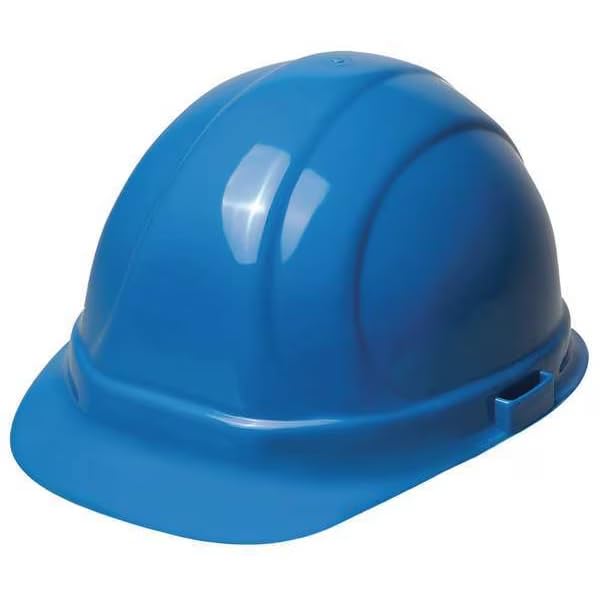 Hard Hat, Polyethylene, 6 Point Ratchet, Type 1, Class E, Blue, Mfr: 19956-A
