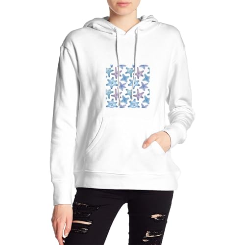 White Minimalism Hooded Sweatshirt