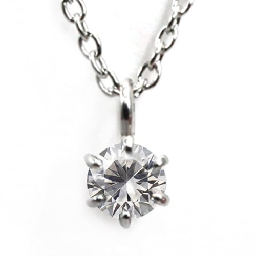 [���Ȃ��Ǝ��̕�Δ�] ���{�O���E���_�C�������h�l�b�N���X �ꗱ�_�C�������h Lab Grown Diamond 0.15ct Stainless316�f�� 3272