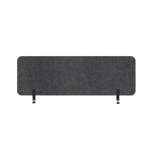 Panneau acoustique de bureau Sculpo gris avec fixation en métal ARCHYI 140x40 cm