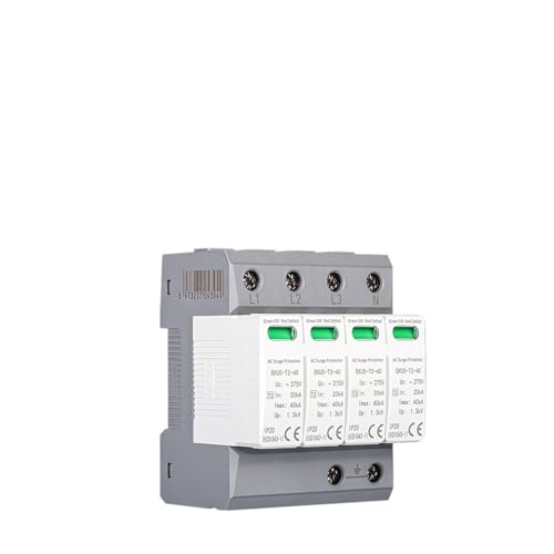 Pararrayos para hogar y protector sobretensiones CA 2P 275V 20KA a 40KA 3