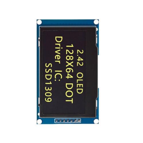 Modulo Schermo A Bassa Potenza 2.42 Pollici 128x64 Pixel Connessione SPI IIC Ideale per Linterfacce SPI Integrazione del Dispositivo Portatile
