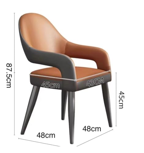 Chaise de réception décontractée en cuir avec dossier piétement métal noir - 3