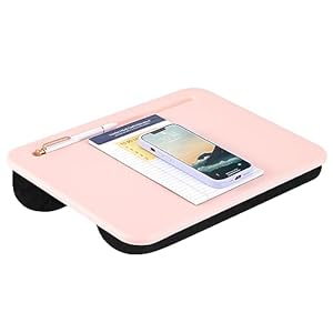 LAPGEAR Compact Lap Desk – Rose Quartz – Fits up to 15 Inch Laptops – Style No. 43104