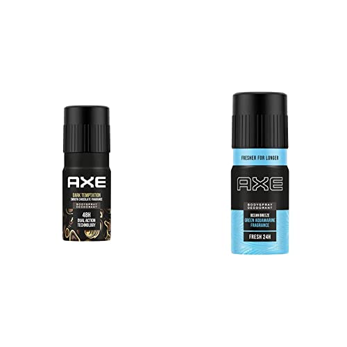 Image of AXE Dark Temptation Deodorant, 150ml & Recharge Ocean Breeze Deodorant, 150ml For Men