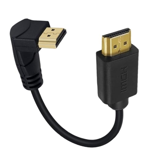 Compatible Cable 4K 60Hz Male to HDMI-Compatible Male for PS3/4 Projector TV Box Laptop Monitor Cable 15cm(Down)