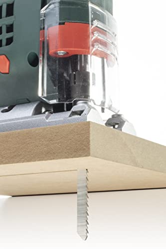 wolfcraft 2 HCS Jigsaw Blades, U-shank, wood, clean cut I 3541000, black - Image 4