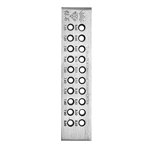 Wire Draw Plate, Wire Drawplate Tungsten Carbide Round Draw Plate,Metal Draw Plate Jewelry Tools Decorations Accessories, Used to Make Jewelry and Other Crafts(04) - Image 2