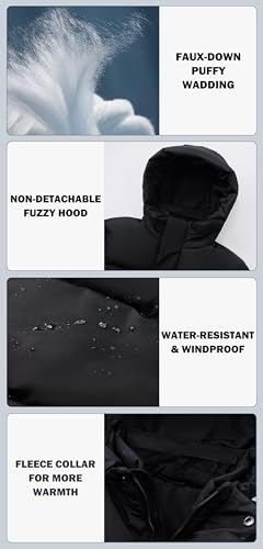 Image of SOLOCOTE Boys Winter Coats Stay Warm and Dry with Kid's Water-Resistant Fleece Jacket