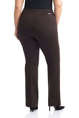 Image of Rekucci Curvy Woman Secret Figure Knit Bootcut Plus Size Pant w /Tummy Control