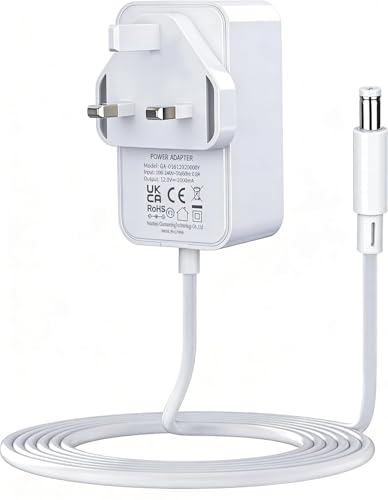 12V 2A Power Adapter With Bt-Openreach Ont Openreach Echolife Fiber Optic Modem Power Supply Replacement Part 1.5m Power Cord White Suitable For Routers Desk Lamps Vaporizers And Android Screens