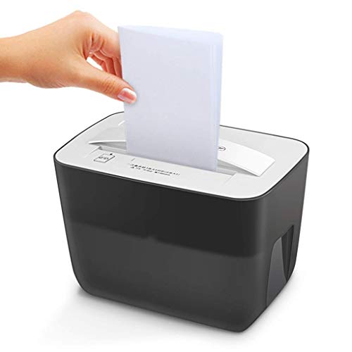 Aktenvernichter mit 3 Aktenvernichtern, kompakt und tragbar und zur Verwendung auf Ihrem Tisch geeignet. 4.5L247 * 162 * 187mm Schwarz Klein für