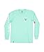 Salty Crew Fishstone Premium L/S Tee Sea Foam L - Men's Fashion Casual Long Sleeve Shirts Cotton Shirts - Regular Fit - Lifestyle Beach Apparel