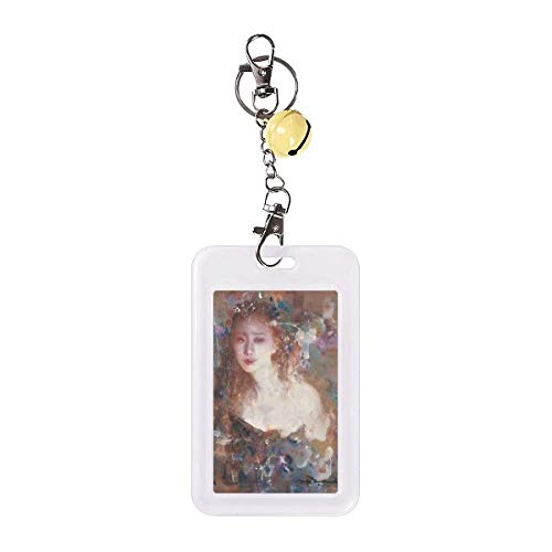 Protection de badge Flower Beauty jaune cloche au style peinture