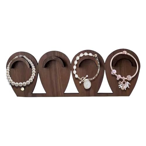 Générique Organisateur De Bracelets - Support en Bois pour Bracelets et Montres - Rangeur de Stockage Décoratif Économiseur d'Espace avec Tour à Bijoux Rustique pour Montres et Chaînes