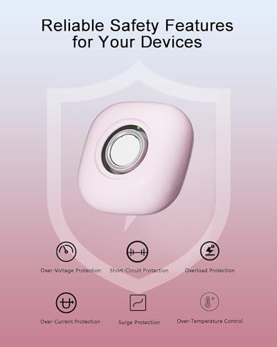 Cargador portátil Oura Ring 4 rosa con batería para 10 cargas completas de anillo 6