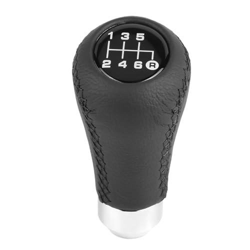 Depisuta Car Gear Shift Knob, Shifter Knob, 6 Speed Gear for Car Replacement Parts (Black)