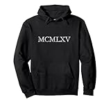 mcmlxv vintage 1965 (vintage bianco) regalo 60 compleanno felpa con cappuccio