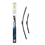 VALEO Silencio Tergicristalli VF345 Kit di Spazzole tergicristallo originali Flat Blade ad Alte Prestazioni, Maggior Visibilità su Strada 600mm/380mm Anteriore Confezione da 2 574745