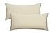 biberna 0077144 Fodera per Cuscino, Cotone Pettinato, Morbidissimo Jersey fine, Morbido, Natura, 2x 40x80 cm