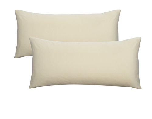 biberna 0077144 Feinjersey Bettwäsche Kopfkissenbezug (Baumwolle) 2x 40x80 cm, kakao