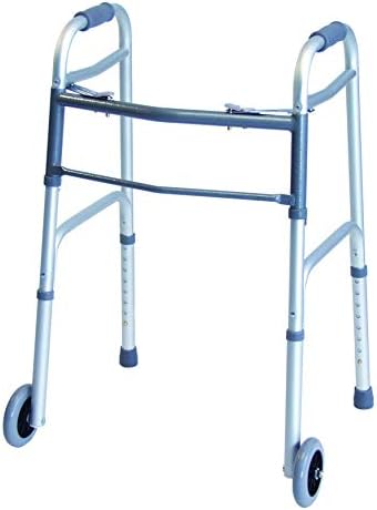 Lumex ColorSelect Walker, Lightweight & Folding 2-Wheel Walker for Adults & Seniors