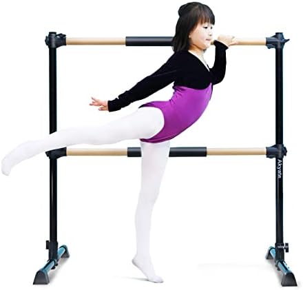 Akyate New 4ft Adjustable & Portable Freestanding Ballet Barre with, Heavy Duty Dancing Stretching Ballet for Home,Dance Barre, Fitness Ballet Bar